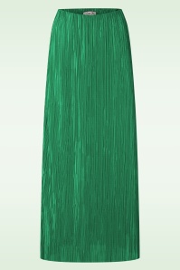 Vintage Chic for Topvintage - Lilly Pleated Maxi Skirt in Emerald