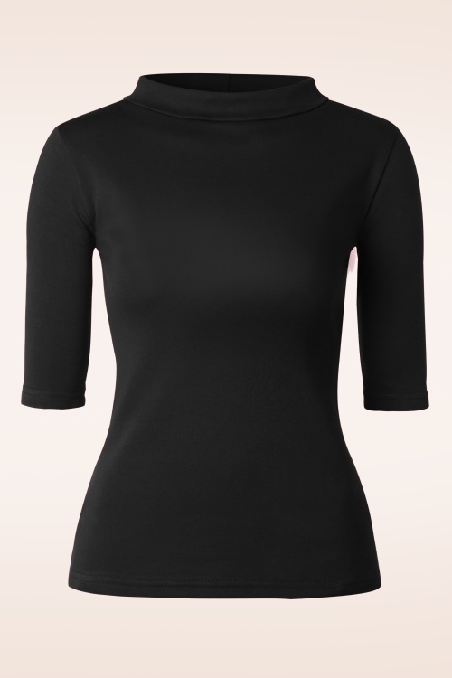 Heart of Haute - 60s Trixie Top in Black