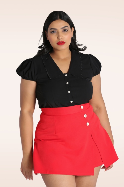 Bunny - Maddy Blouse in Black  3
