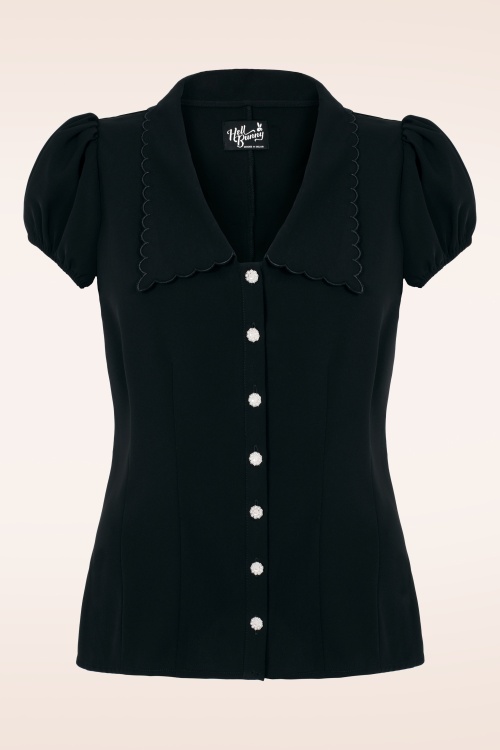 Bunny - Maddy Blouse in Black 