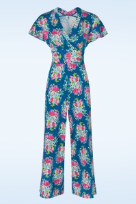 Md'M - Molly Jumpsuit in Blue and Yellow