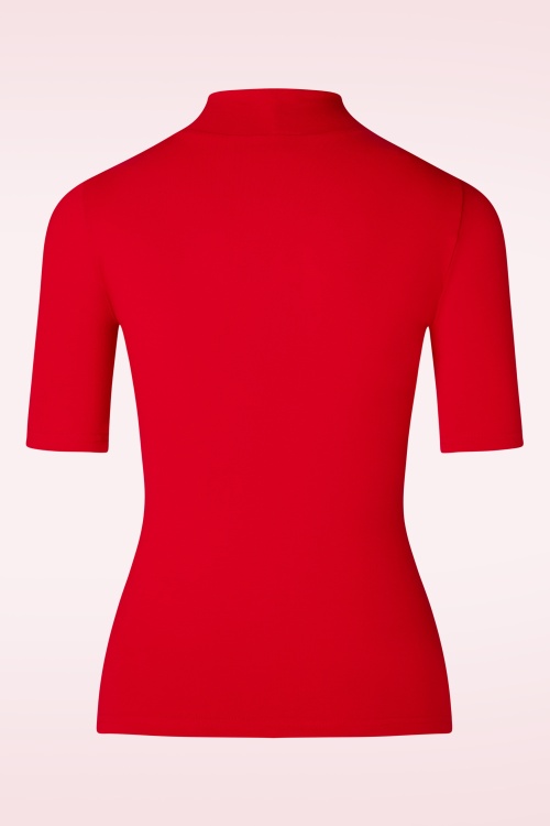 Heart of Haute - 60s Denise Top in Red 2