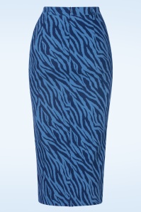 Minueto - Alexandra Midi Skirt in Blue 3