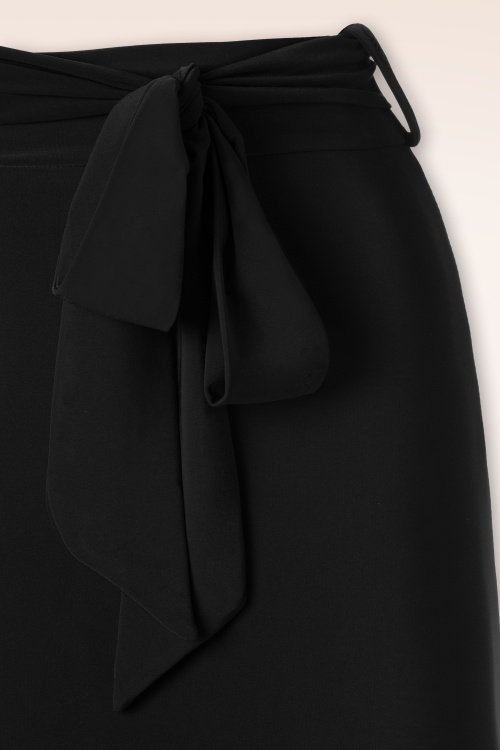 Vintage Chic for Topvintage - Naomi Ruffle Pencil Skirt in Black 3