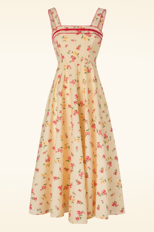 Timeless - Ivy Floral Dress in Yellow