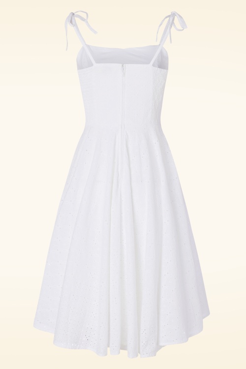 Timeless - Topvintage exclusive ~ Quinn Dress in White 2