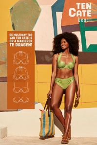 TC Beach - Multiway Bikini Top in Shiny Lilac 5