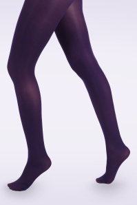 Pamela Mann - 60s Opaque Tights in Purple