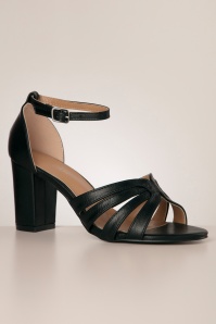 Poti Pati - Corine Block Heel sandaaltjes in zwart 3