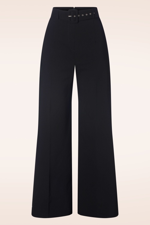 Vintage Chic for Topvintage - Sasha Trousers in Navy