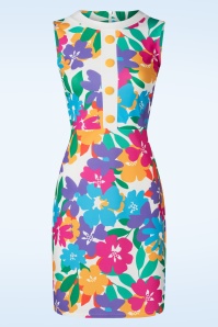 Vintage Chic for Topvintage - Donna bloemen jurk in multi