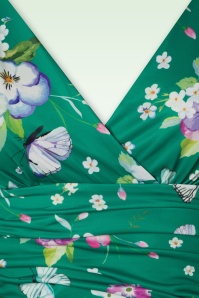 Vintage Chic for Topvintage - Grecian Butterfly swing jurk in groen 3