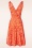 Vintage Chic for Topvintage - Grecian Butterfly Swing Dress in Orange 2