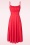 Vintage Chic for Topvintage - Jessie polka dot swing jurk in rood 2