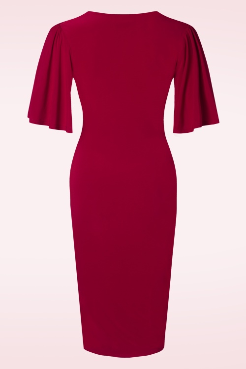 Vintage Chic for Topvintage - Anastasia Pencil Dress in Red 2