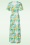 Vintage Chic for Topvintage - Fiona tropical parrot maxi jurk in multi 2