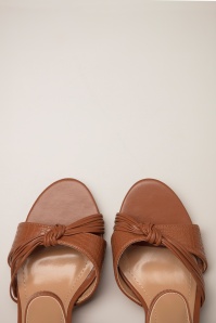 Poti Pati - Dina Block Heel Sandals in Cognac 2