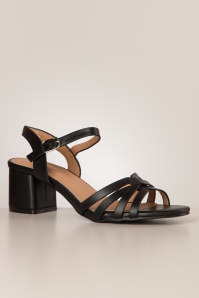 Poti Pati - Kyra Block Heel sandaaltjes in zwart 3