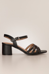 Poti Pati - Kyra Block Heel sandaaltjes in zwart