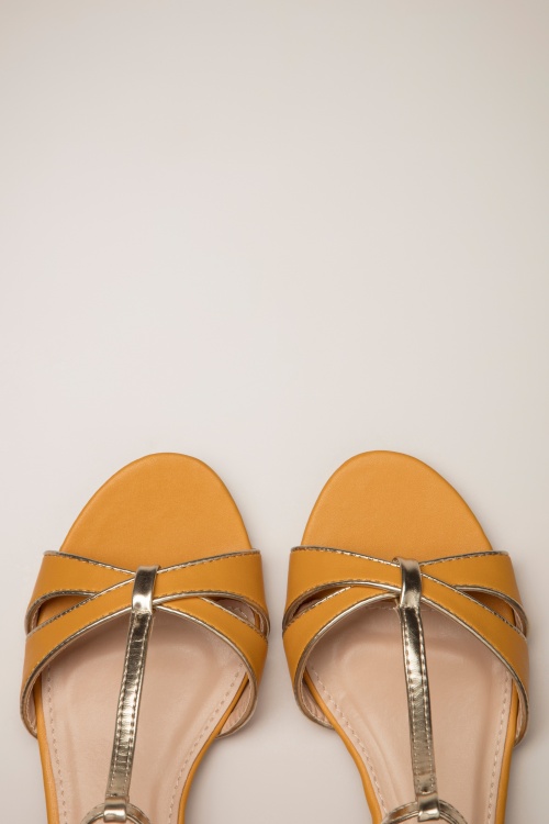 Poti Pati - Jocelyn sandaaltjes in geel 2