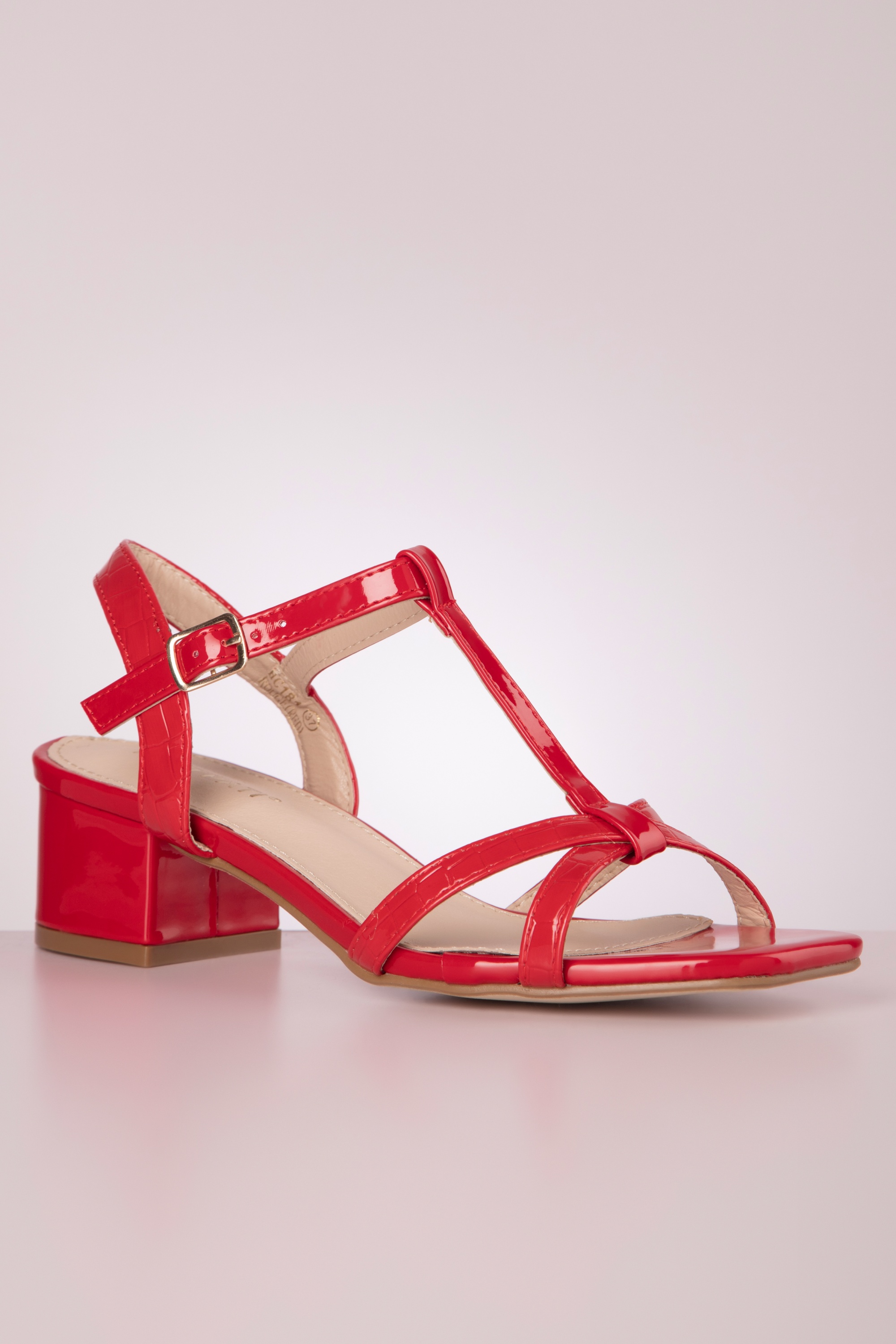 Toppati Poti Pati Sandales vernies Kelly en rouge | Acheter chez Topvintage