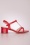 Poti Pati - Kelly lak sandaaltjes in rood
