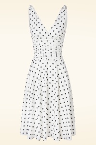 Vintage Chic for Topvintage - Grecian Polkadot Kleid in Weiß