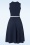 Vintage Chic for Topvintage - Trinny swing jurk in marineblauw 2