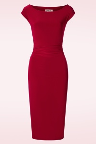 Collectif Clothing - Englische Rose Ohrstecker Rot