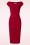 Vintage Chic for Topvintage - Jacintha potlood midi-jurk in rood