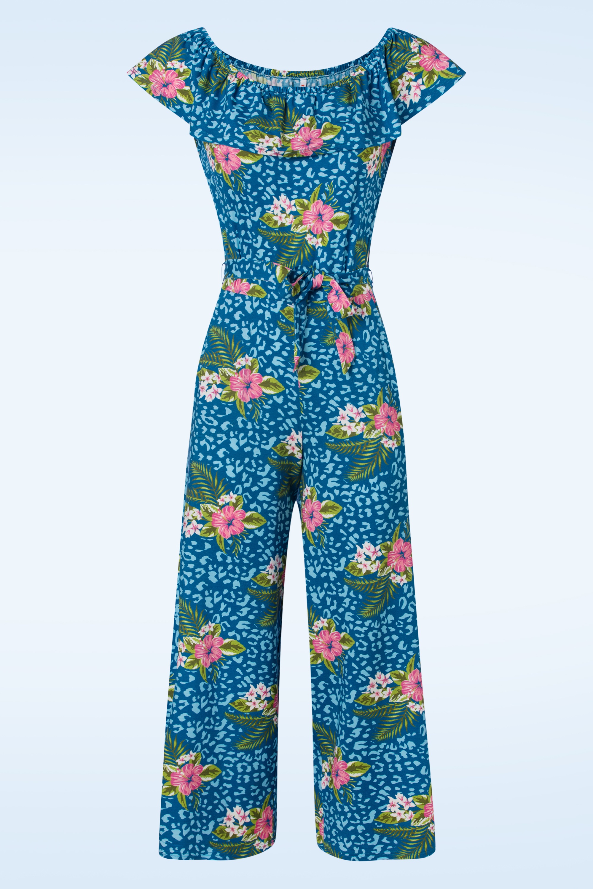 Blutsgeschwister - Hula Moo Moo jumpsuit in Tropical Hibiscus Leo