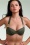Marlies Dekkers - Royal Navy Balcony Bikini Top in Seaweed Green