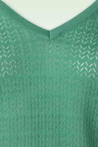 King Louie - Mateo Knit Double V top in spar groen 3