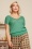 King Louie - Mateo Knit Double V top in spar groen