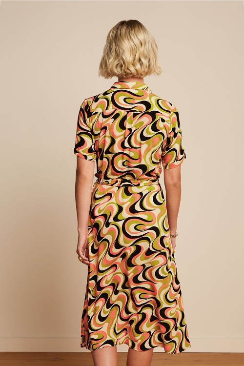 King Louie - Olive Manic Dress in Spring Yellow 3