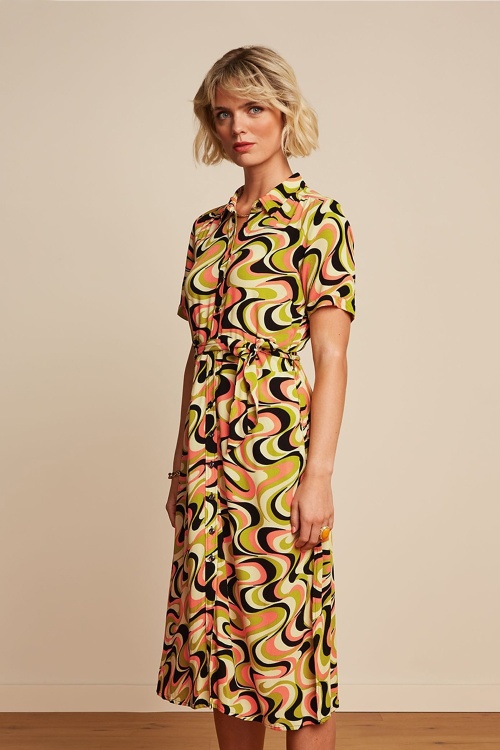 King Louie - Olive Manic Dress in Spring Yellow