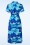 King Louie - Olive Seychelles midi jurk in surf blauw 4