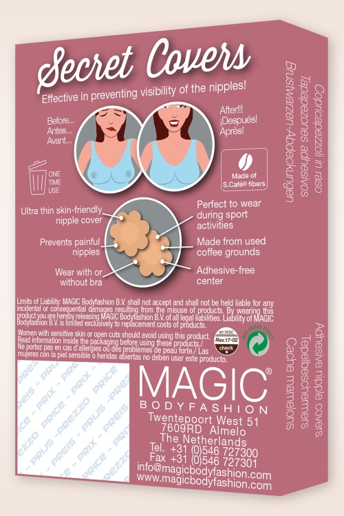 MAGIC Bodyfashion - Secret Covers 6 Paires en Latte 4