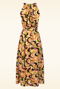 King Louie - Virna Manic Midi Dress in Spring Yellow 4