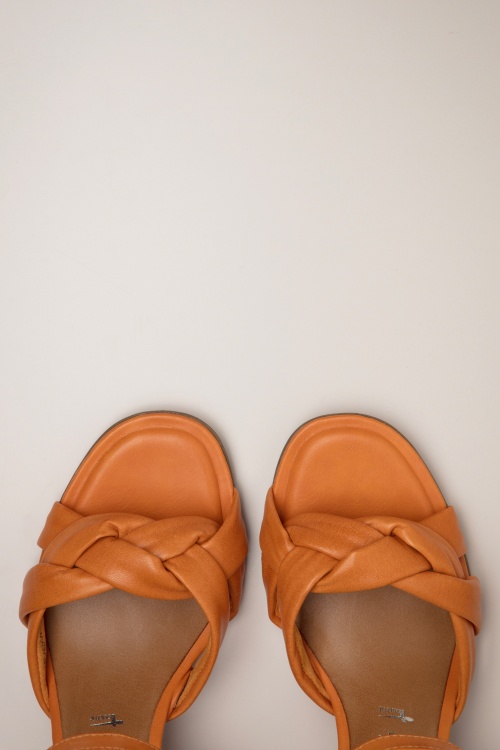 Tamaris - Maxime Leather High Heeled Sandals in Orange 2