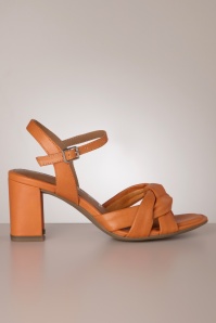 Tamaris - Maxime Leather High Heeled Sandals in Orange