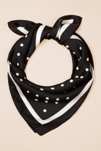 Banned Retro - Linda Silky sjaal in zwart