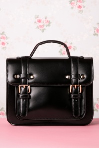 Banned Retro - 50s Galatee Messenger Bag in Black