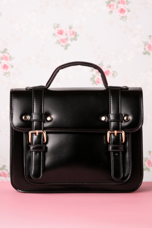 Banned Retro - 50s Galatee Messenger Bag in Black