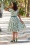 Miss Candyfloss - Kalei Gia Leaves Swing Dress in Navy - Kalei Gia Blatt Schwungkleid in Marineblau. 2