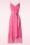 Smashed Lemon - Lexie luipaard maxi jurk in baby roze 