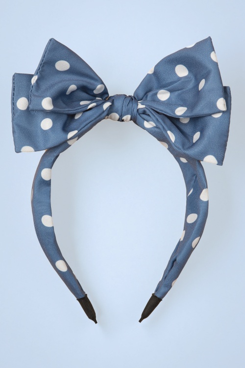 Banned Retro - Magdalen Hairband in Blue 2
