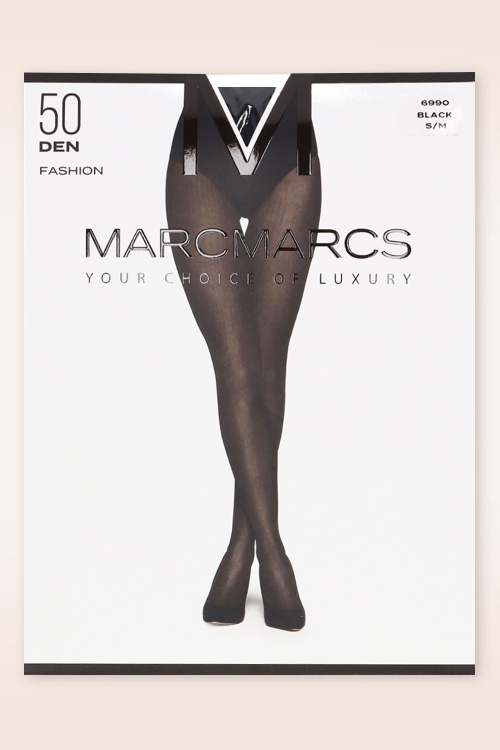 Marcmarcs - Confetti Tights Années 50 en Noir 2