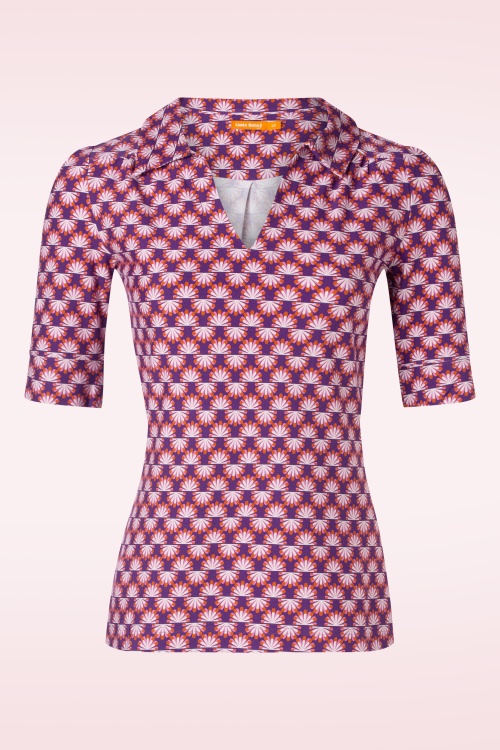 Tante Betsy - Nellie Papyrus shirt in paars