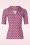 Mademoiselle YéYé - Wild Open Midi Shirt Dress Années 60 en Rose